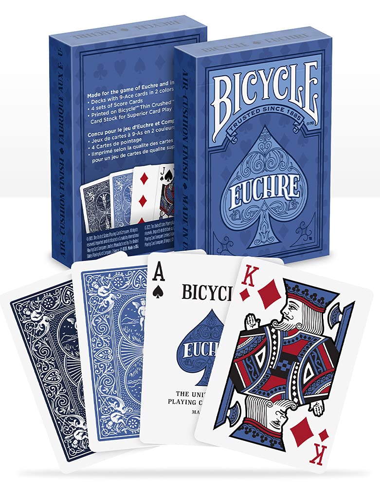 Bicycle مجموعة بطاقات اللعب يوكير من بايسكل - من 9 إلى الآس - مجموعة مزدوجة، زرقاء - Image 3