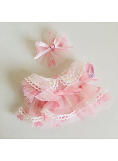Attribute 20 Dressing Clothes Dressing Human Figure Replaceable Doll Plush 20cm Doll No Cm Cotton-Specifications:Flower Fairy Love Gauze Skirt + Hairpin-Color:Suitable For 20cm Cotton Dolls