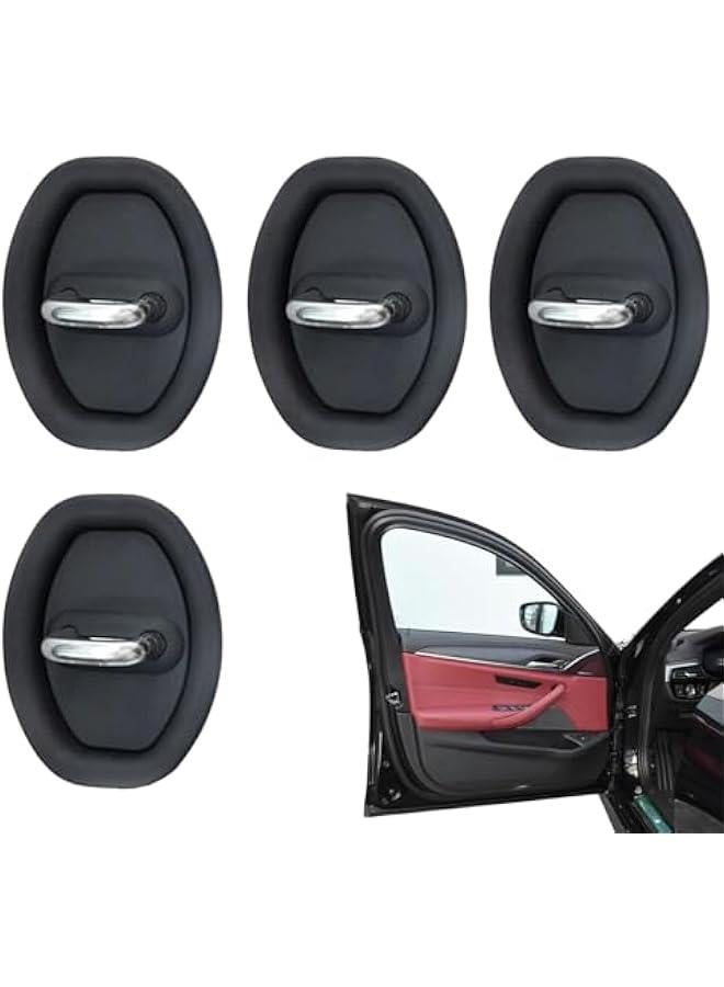 4 Silicone Door Latch Protective Covers for Car Door Locks | Car Silicone Door Latch Protective,Silent Shock Pads Vehicle Doors Locks Guard Stopper Set Auto Accessories - Image 1