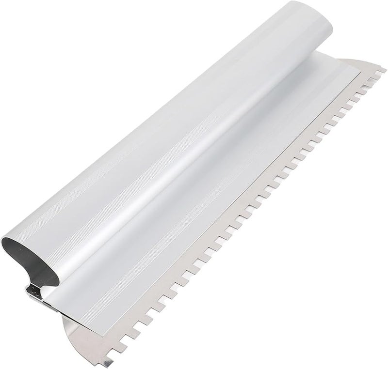 24 Inch Square Notch Trowel for Tile Adhesive Spreading and Flooring Masonry Work - Image 2
