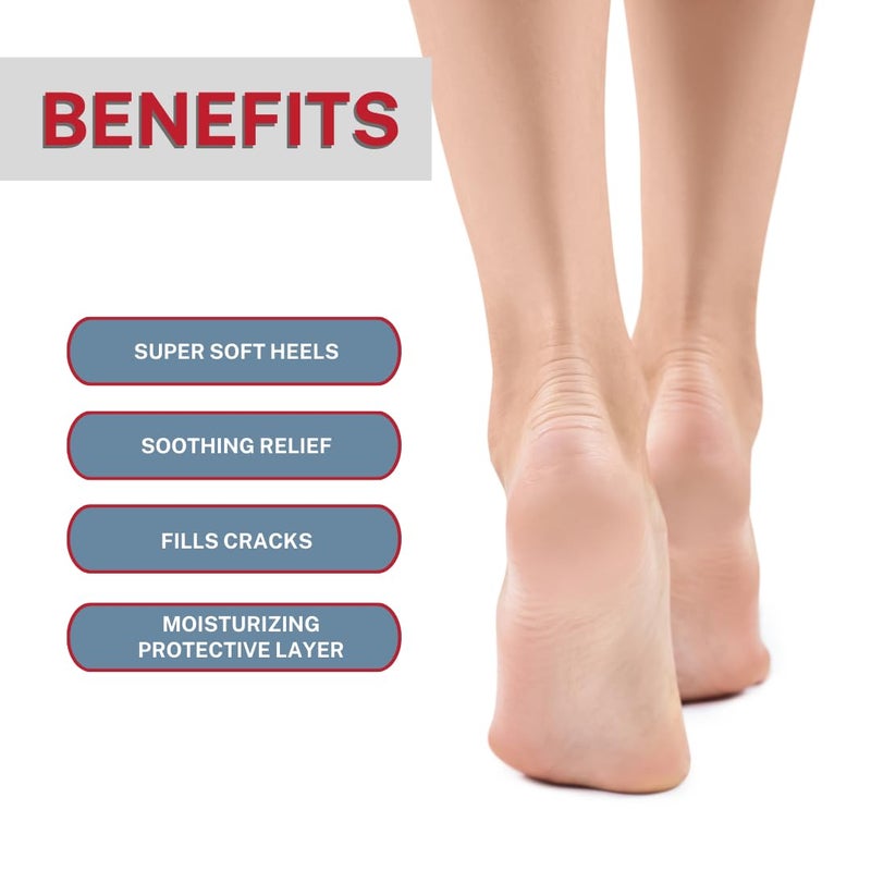 Onyx Professional Cracked Heel Repair Balm Stick for Dry Cracked Feet Treatment, Coconut Scent, 2 pack - Moisturizing Foot Balm, Rolls On, No Mess Like Foot Cream or Foot Lotion, Heel Treatment - Image 3