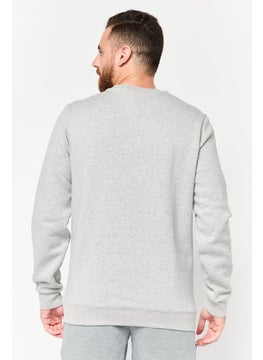 Reebok Men Sportswear Fit Long Sleeves Outdoor Sweatshirt, Grey  - Image 4