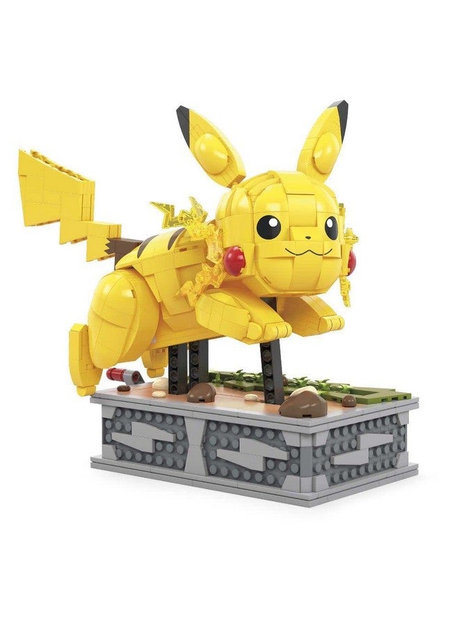 Mega Brands MEGA Pokemon Figure Building Toy for Adults, Motion Pikachu Collectible with Mechanized Movement  - Image 4