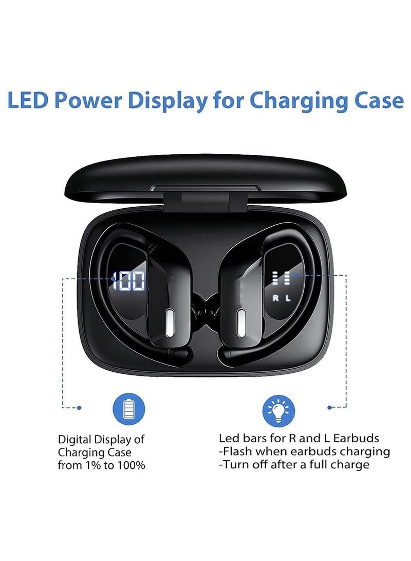 general Wireless Earbuds , Bluetooth Headphones 48H In-Ear Playback Headphones Waterproof with Microphone LED Display for Sports Running Exercise - Image 3