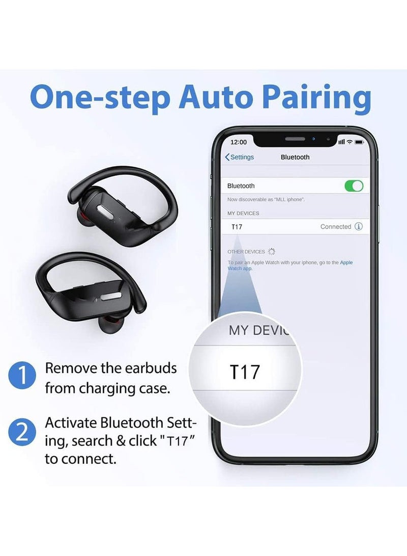 general Wireless Earbuds , Bluetooth Headphones 48H In-Ear Playback Headphones Waterproof with Microphone LED Display for Sports Running Exercise - Image 4