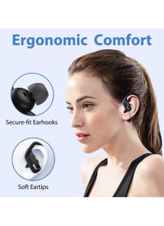 General Wireless Earbuds , Bluetooth Headphones 48H In-Ear Playback Headphones Waterproof with Microphone LED Display for Sports Running Exercise  - Image 5