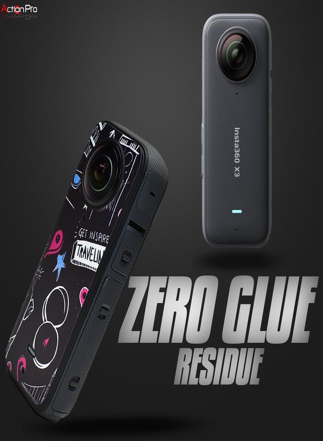 اكشن برو غطاء مقاوم للماء لكاميرا Action Pro، متوافق مع كاميرا Insta-360 X3 Action Camera (متعدد الألوان 2) - Image 5