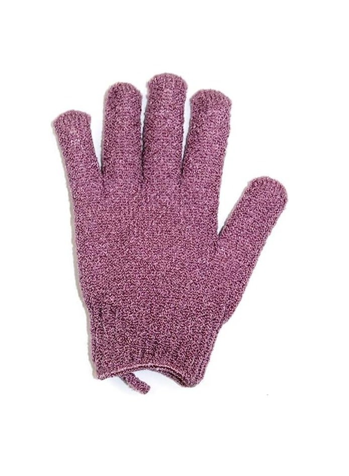 Exfoliating Gloves - Bamboo Exfoliating Gloves for Shower - Shower Loofah - Body Scrub for Bathroom - Removes Ingrown Hair and Dead Skin may vary color 1PC - Image 1