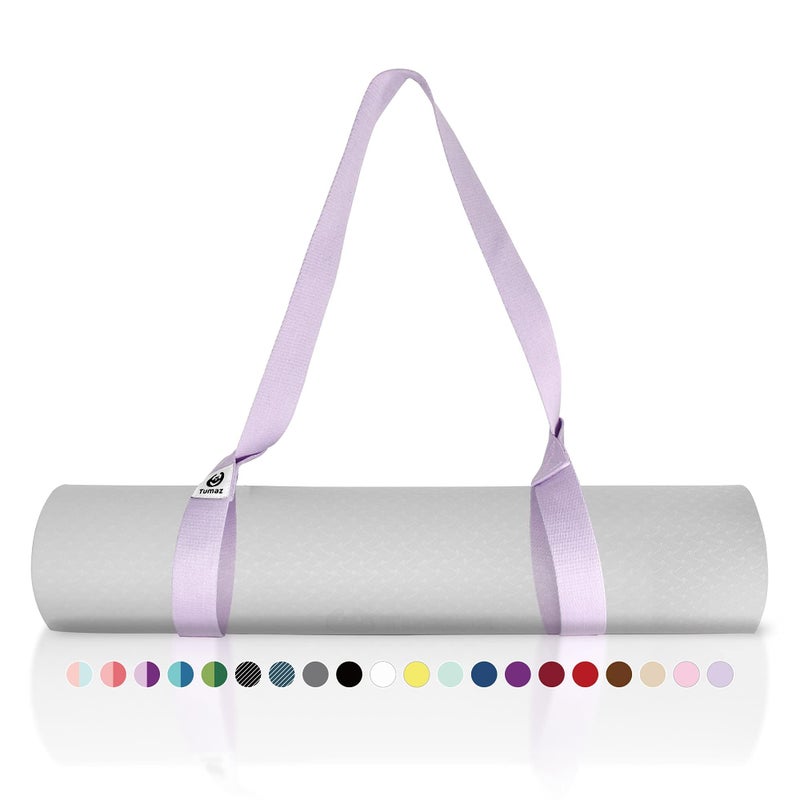 Tumaz Yoga Mat Strap [MAT NOT Included] (2 Sizes) with Extra Thick & Comfy Delicate Texture, Adjustable Yoga Mat Carrier - Image 1