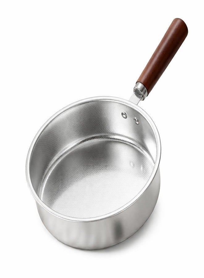 Gyanadh Stainless Steel Frying Pan with Wooden Handle Multi-Purpose Omelette Pan Round Skillet for Eggs Steak Pancake Frying Everyday Cooking Durable Easy Clean Kitchen Cookware - Image 1