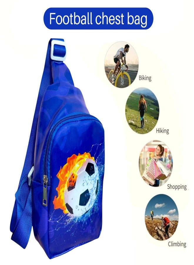 AMANVANI Children's Travel Bag (Pack Of 1 Pcs) Football Cartoon Sling Bag, Multi-Purpose Bag For 2-14 Years Kids, Crossbody Bag With Adjustable Strap, Birthday Return Gift For Kids - Image 5