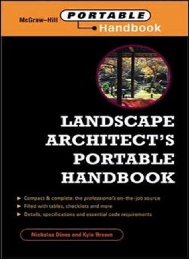 Landscape Architects Portable Handbook by Nicholas Dines Paperback