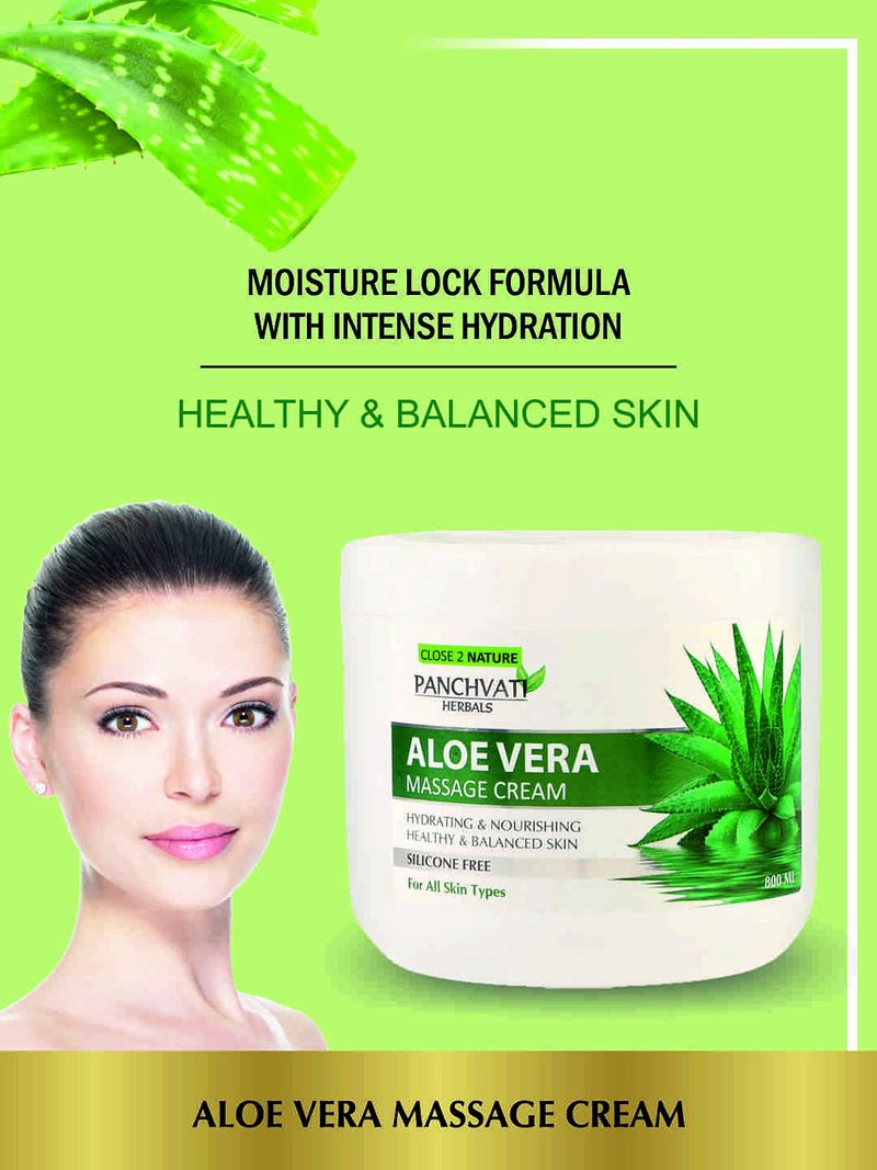 Panchvati Herbals Aloe Vera Massage Cream 800 Ml - Image 3