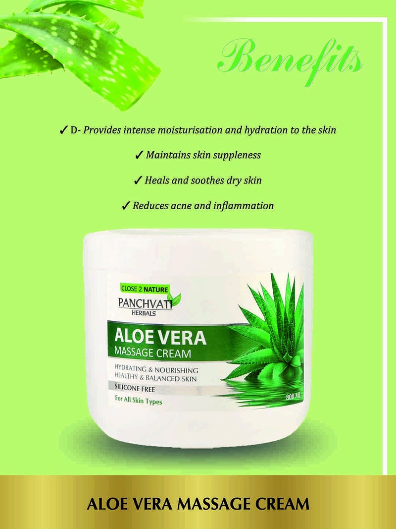 Panchvati Herbals Aloe Vera Massage Cream 800 Ml - Image 4