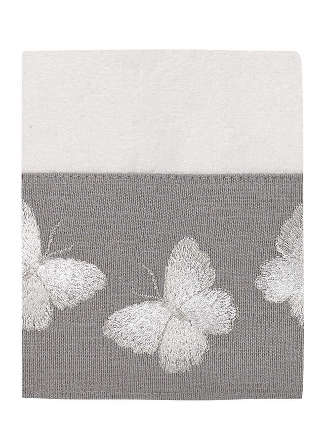 Avanti Linens Washcloth, Soft & Absorbent Cotton Towel (Yara Collection, White)