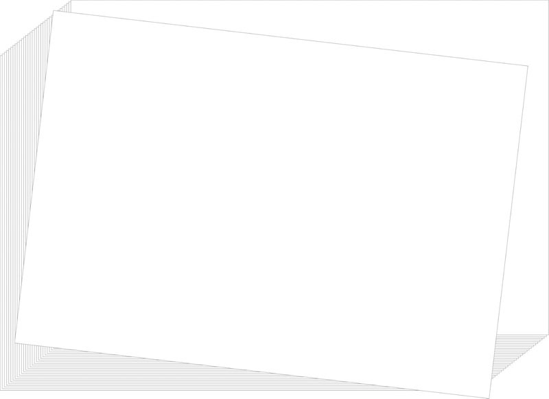 Imprint White Index Cards | 4 x 6 inches | Unruled | Pack of 50 - Image 1