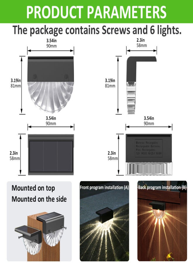 Solar Outdoor Courtyard Wall Lamp Garden Landscape Decoration LEDs Solar Powered IP55 Waterproof Atmospheres Light - Image 3