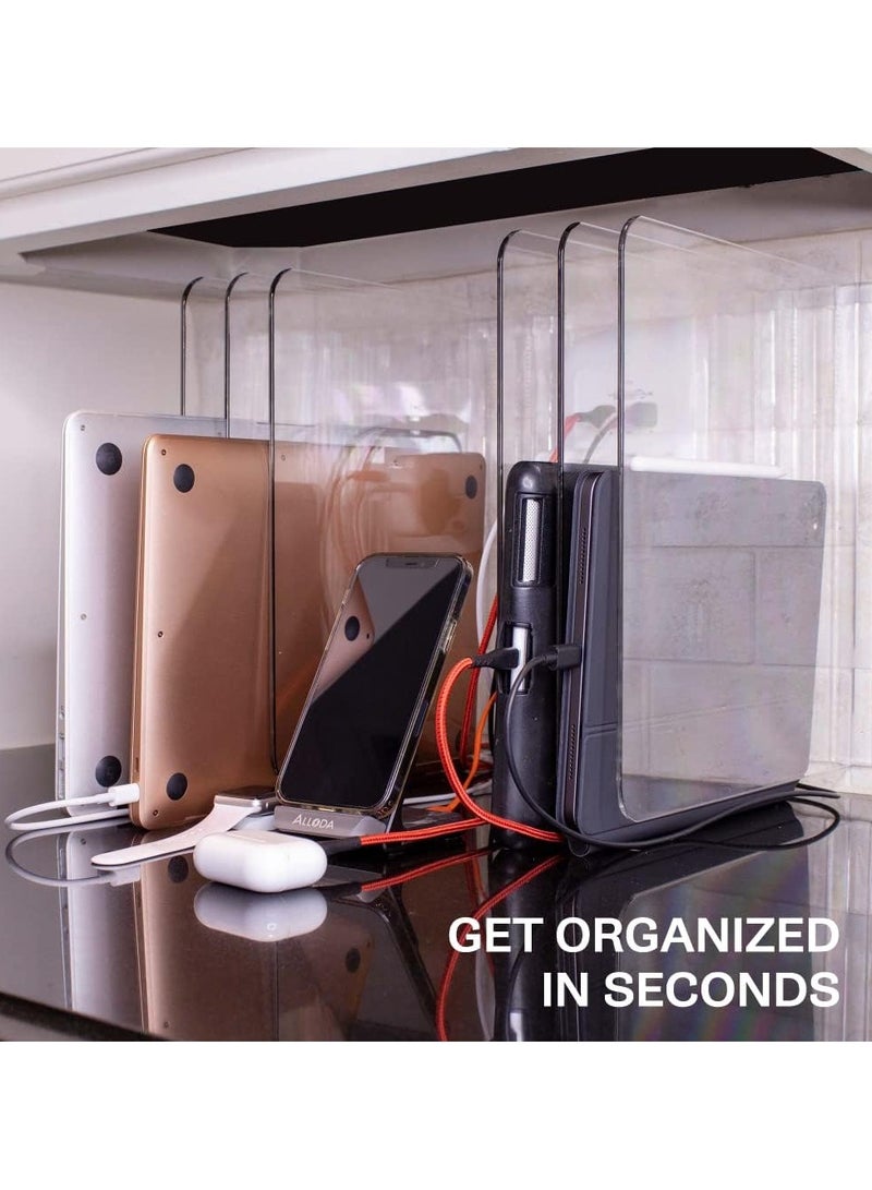 TPGP Clear Acrylic Closet Shelf Dividers for Clothes, Handbags, Purses, Books, Sweaters - Adjustable Separators to Organize Wooden Shelves - 8" Tall - Pack of 2  - Image 4