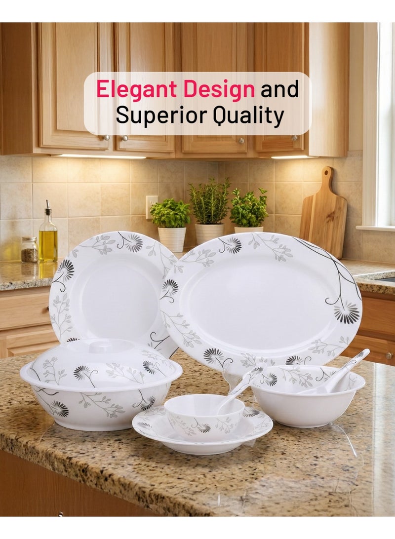 DELCASA طقم عشاء ديلكاسا 40 قطعة من الميلامين DC2112 - Image 3