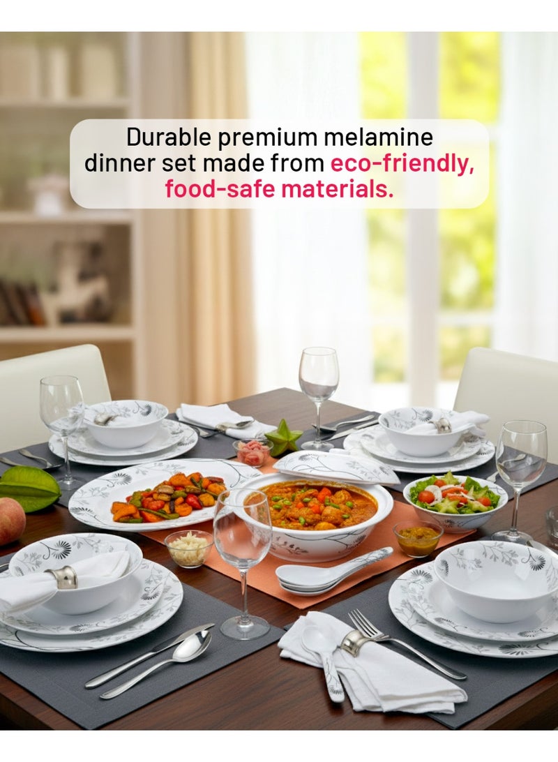 DELCASA طقم عشاء ديلكاسا 40 قطعة من الميلامين DC2112 - Image 4