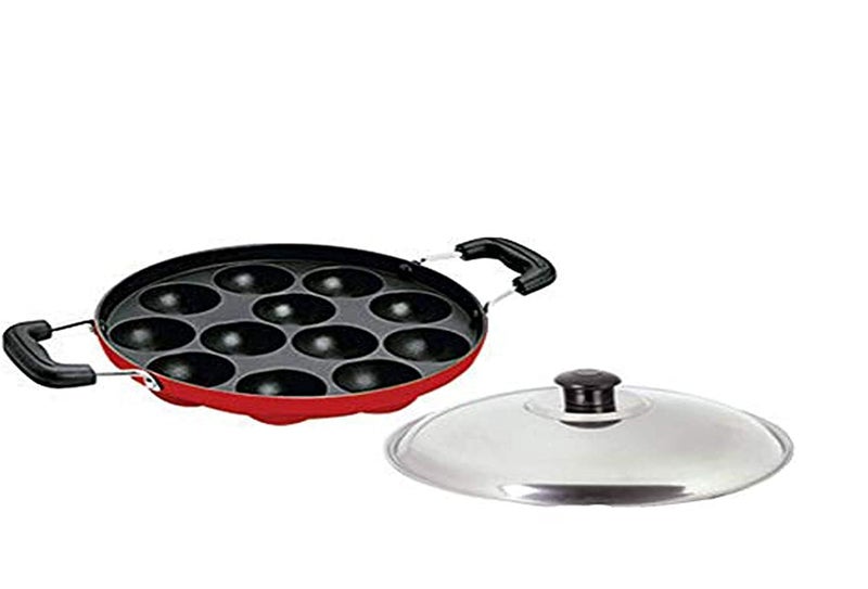SHOPECOM Litti Maker 12 Cavity Appam Maker with Lid - Image 5