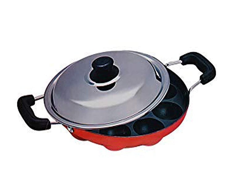 SHOPECOM Litti Maker 12 Cavity Appam Maker with Lid - Image 3