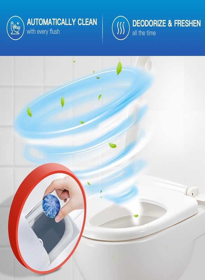 ON STORE Toilet Bowl Cleaner Tablets - Automatic Toilet Tank Cleaner, Blue Freshener Tablets for Stain Removal, Deodorizing & Long-Lasting Cleaning - Easy to Use, Septic Safe (5) - Image 3