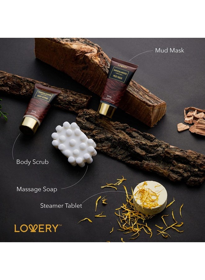 LOVERY - Mens Gift Set 14Pc Sandalwood Bath Gift Set Personal Self Care Kit Gifts From Son Relaxing Man Gift Basket For Dad Boyfriend Husband Birthday Basket Grooming & Skin Care For Men - Image 1