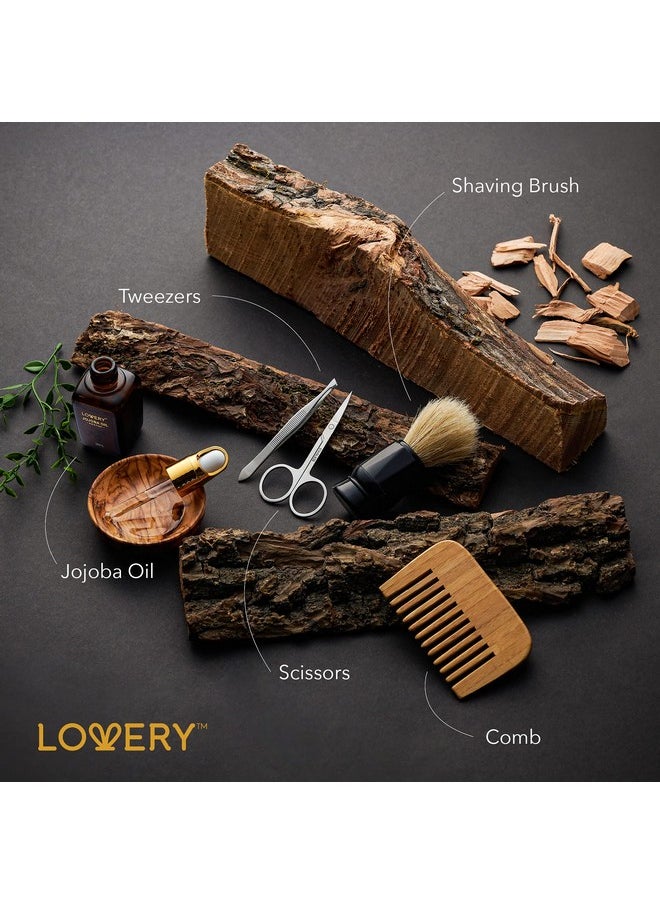 LOVERY - Mens Gift Set 14Pc Sandalwood Bath Gift Set Personal Self Care Kit Gifts From Son Relaxing Man Gift Basket For Dad Boyfriend Husband Birthday Basket Grooming & Skin Care For Men - Image 1