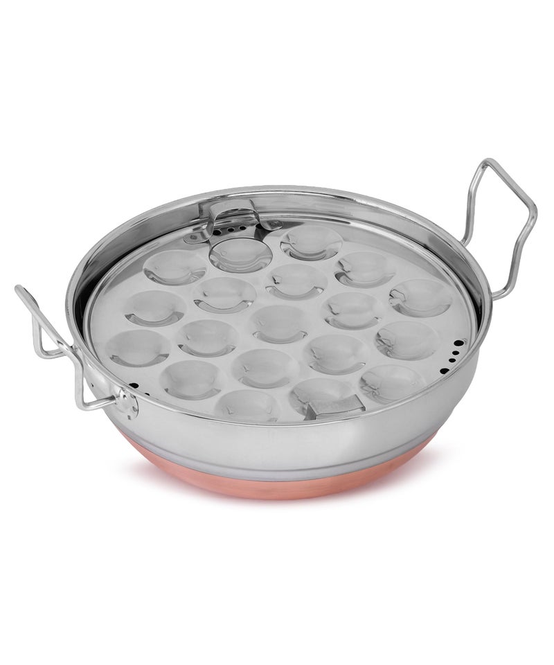WayMore Black Pearl Plus Hard Anodised 6 Pcs Multi Kadai with Stainless Steel Lid,2 Idli Plates,2 Dhokla Plates & 1 Patra Plate (Induction Compatible) - Image 4
