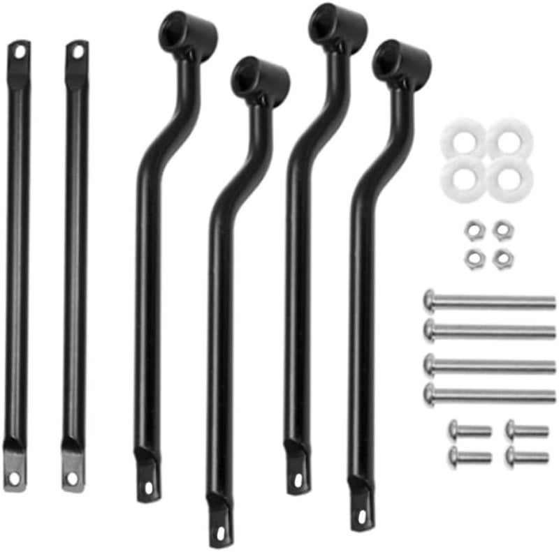 Motorcycle Saddlebag Support Rack and Saddle Mounting Bracket Black Iron Support Rod Accessory for Universal Motorcycle Side Bags - Image 1