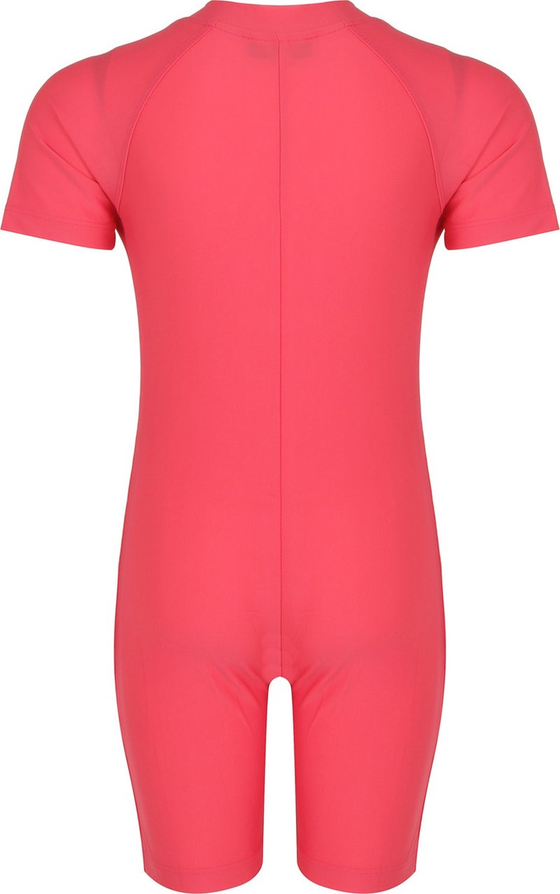 REMSA Jumpsuit Short Sleeve Shorts Kids Swimsuit Clous 5155 Coral  - Image 2