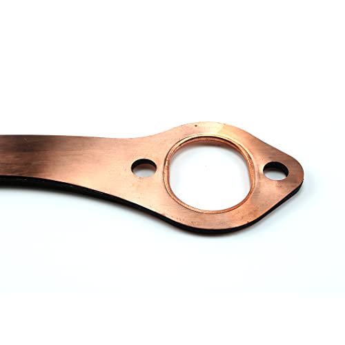 Jetuplusllc SBC Oval Port Copper Header Exhaust Gaskets Compatible with SB Chevy 327 305 350 383 Reusable - Image 5