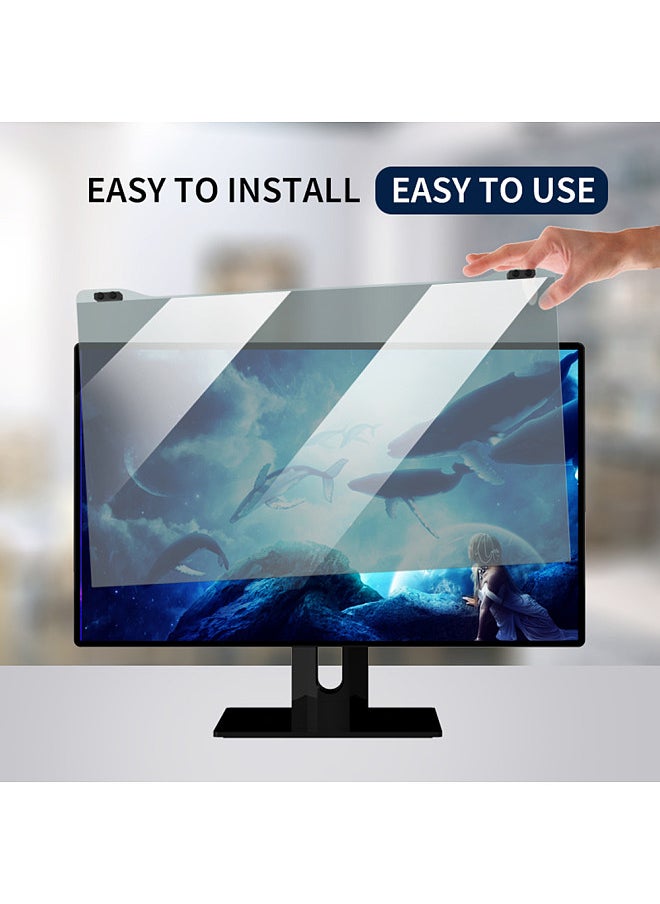 Generic - Computer Screen Protector Eye Protection Film Anti-Reflection 16：9 20-32in High Clear Hanging Acrylic Eye Protection Blue Light Anti-Reflection Protection Film Computer Screen Privacy Film - Image 1