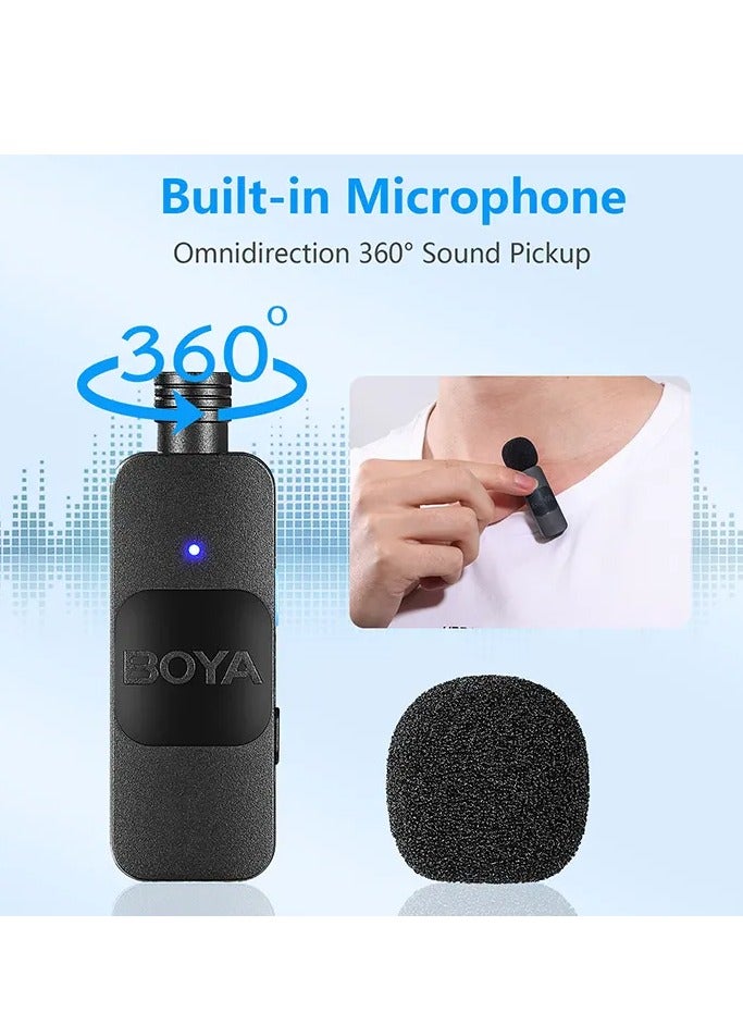 BOYA BY-V20 Ultracompact Wireless Microphone System for USB-C Devices (2.4 GHz)