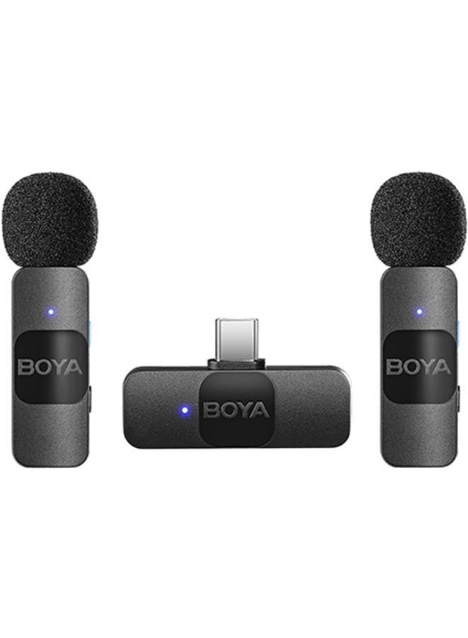 BOYA BY-V20 Ultracompact Wireless Microphone System for USB-C Devices (2.4 GHz) - Image 1