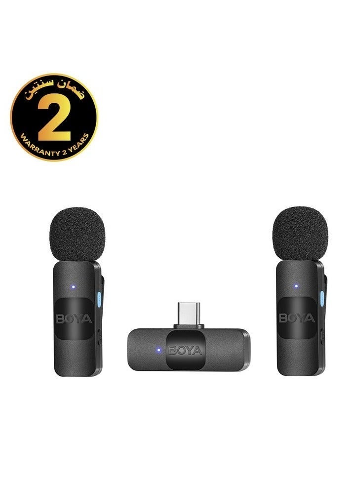 BOYA BY-V20 Ultracompact Wireless Microphone System for USB-C Devices (2.4 GHz) - Image 2