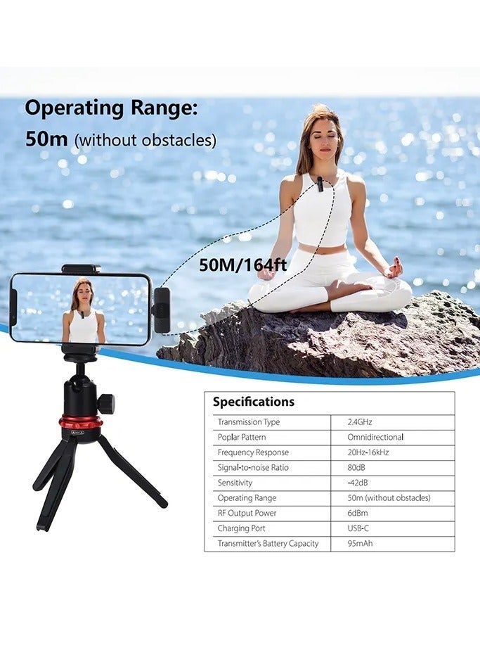 BOYA BY-V20 Ultracompact Wireless Microphone System for USB-C Devices (2.4 GHz) - Image 5