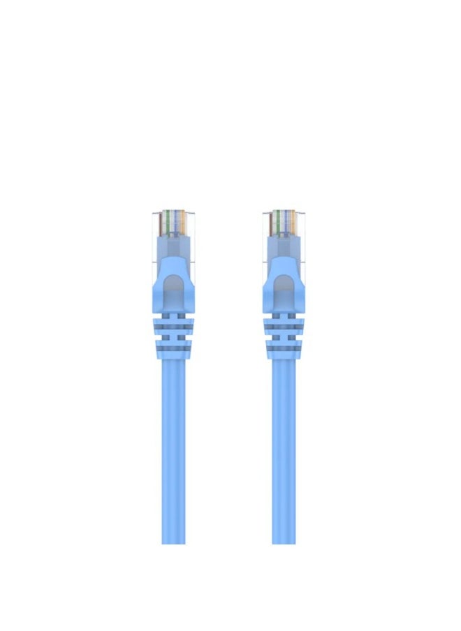 Unitek Cat 6 UTP RJ45 Ethernet LAN Network Cable, 1 Meter, High-Speed Gigabit Internet Patch Cord, Unshielded Twisted Pair, Durable PVC Jacket, Universal Compatibility – Blue