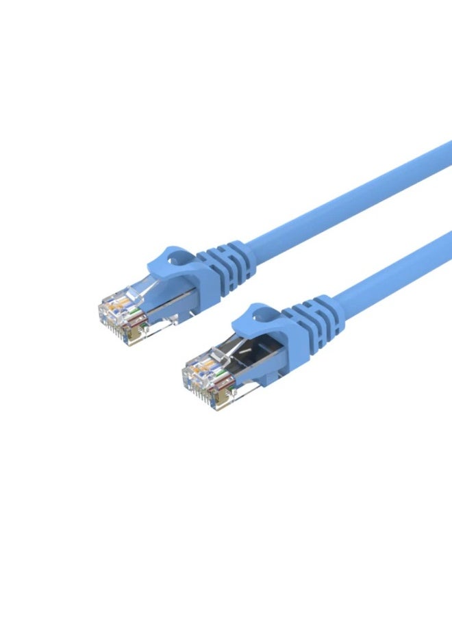 Unitek Cat 6 UTP RJ45 Ethernet LAN Network Cable, 1 Meter, High-Speed Gigabit Internet Patch Cord, Unshielded Twisted Pair, Durable PVC Jacket, Universal Compatibility – Blue