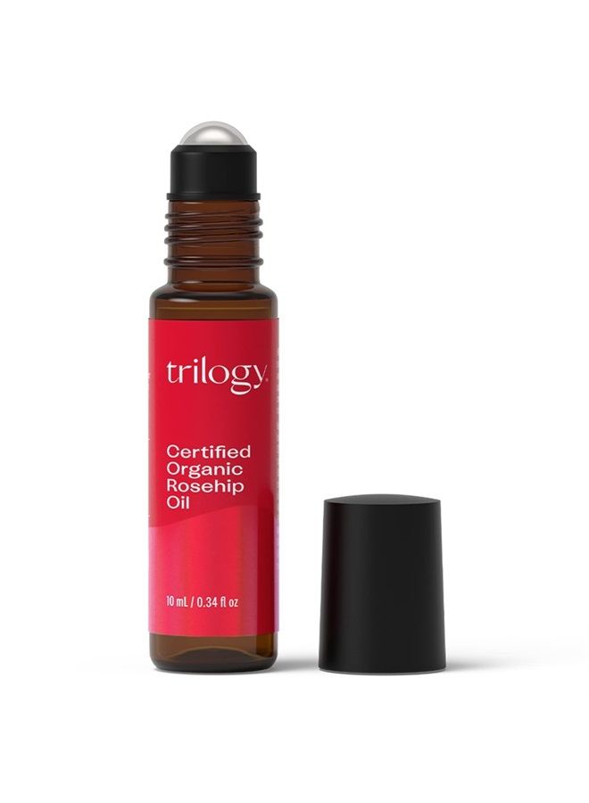 Trilogy Certified Organic Rosehip Oil - Pure Rosehip Oil Reduces the Appearance of Wrinkles, Scars, Stretchmarks and Evens Skin Tone, 0.34 oz (10 ml) - Image 2