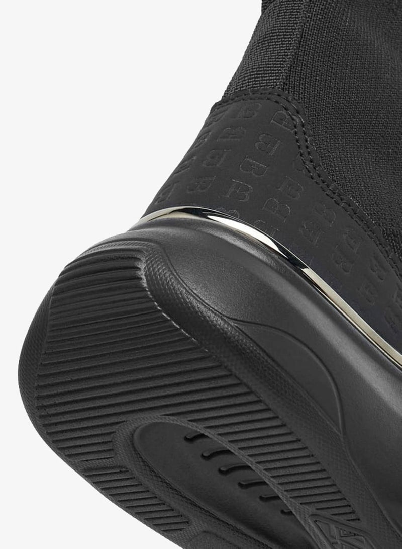 Flora Bella By Shoexpress Women's Monogram Pand Slip-On High Cut Sneakers - Image 5