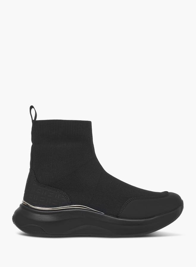 Flora Bella By Shoexpress Women's Monogram Pand Slip-On High Cut Sneakers  - Image 3