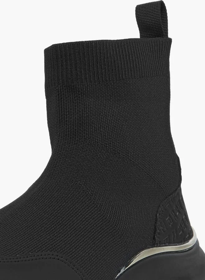 Flora Bella By Shoexpress Women's Monogram Pand Slip-On High Cut Sneakers