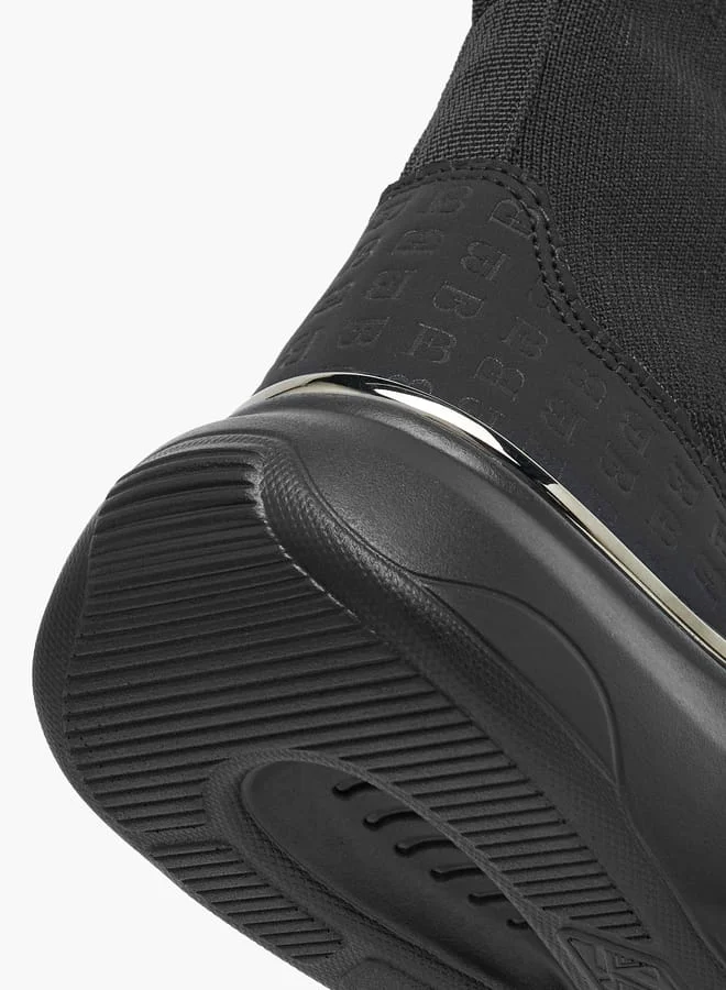 Flora Bella By Shoexpress Women's Monogram Pand Slip-On High Cut Sneakers
