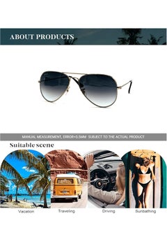 Signature Aviator Sunglass - 3025 Silver - Lens Size: 58 mm  - Image 2
