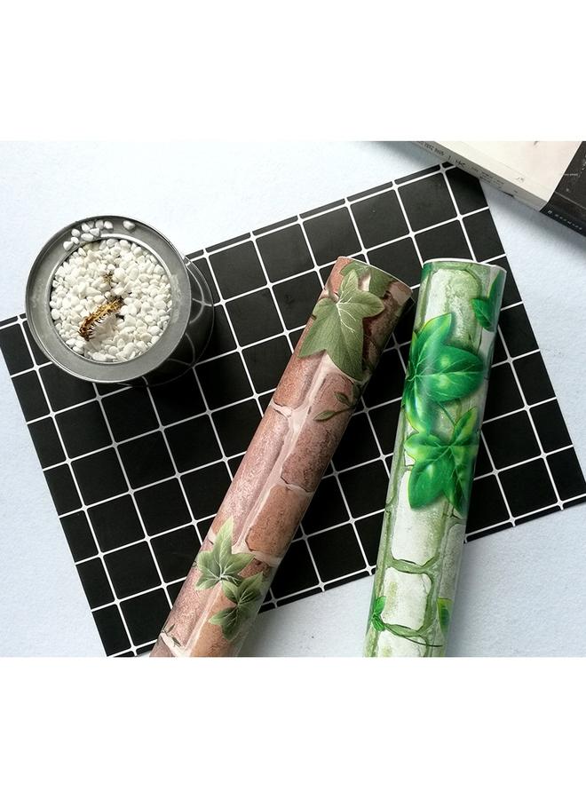 Bluejw Self-adhesive Wallpaper Bedroom Background Barber Shop Restaurant Creeper Self-sticker Wallpaper Waterproof Sticker Cabinet - Image 2