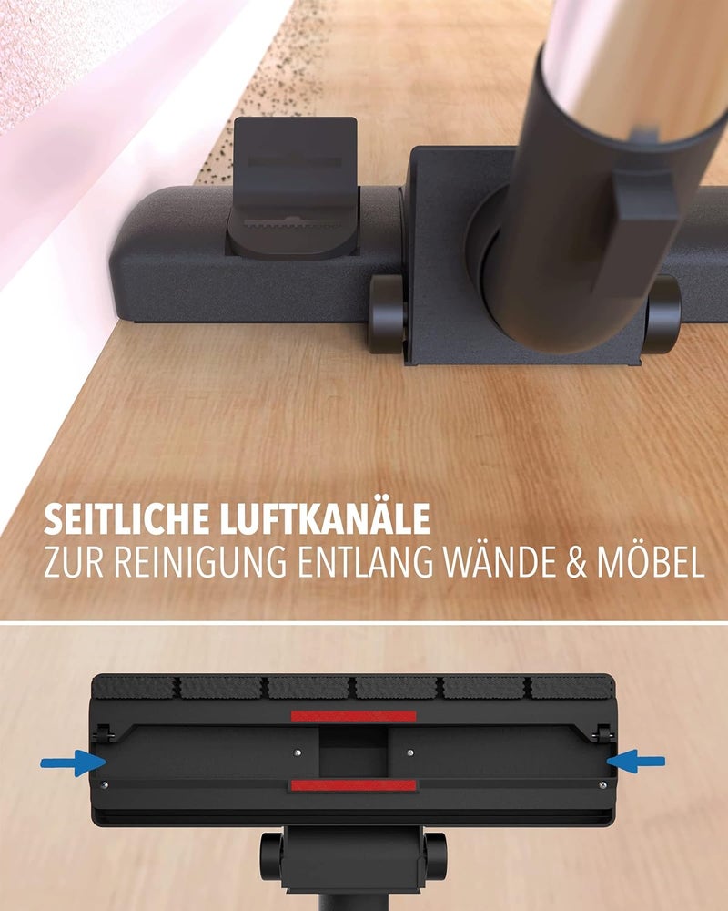 STONE REEF Premium Universal Vacuum Cleaner Nozzle with Thread Lifters for Tubes 32–35 mm – Switchable Nozzle with Wheels & Bracket – Compatible with Kärcher, Siemens, Bosch, Miele, Philips, AEG, Rowenta - Image 4