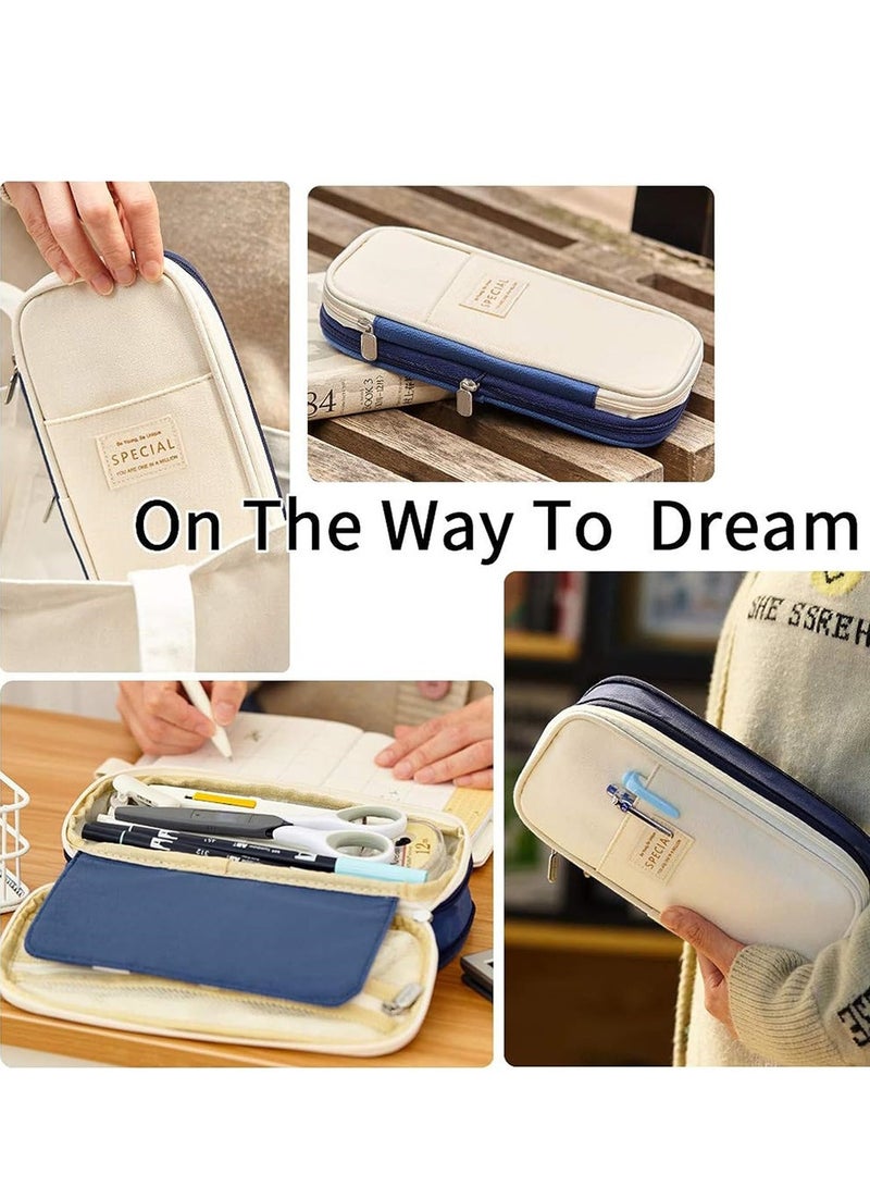 Loquat Pencil Case Expandable Pen Bag Big Capacity Storage with Zipper Large Pencil Pouch Stationery for School Supplies - Image 5