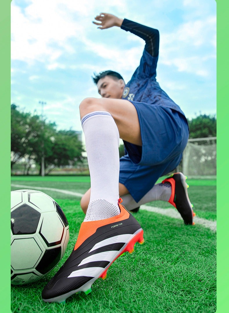 Men's Soccer Cleats, Suitable For Outdoor And Indoor Professional Youth Boys Soccer Cleats, Unisex Soccer Cleats.  - Image 2